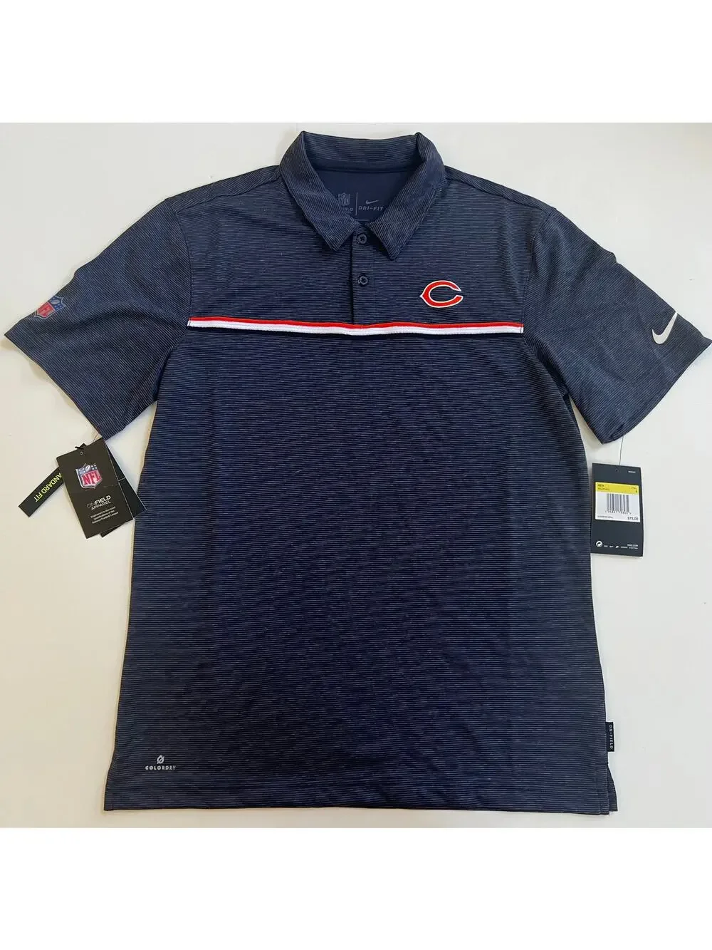 Nike Men’s Chicago Bears Dri-Fit Polo Shirt NKCM-41L Size S NWT